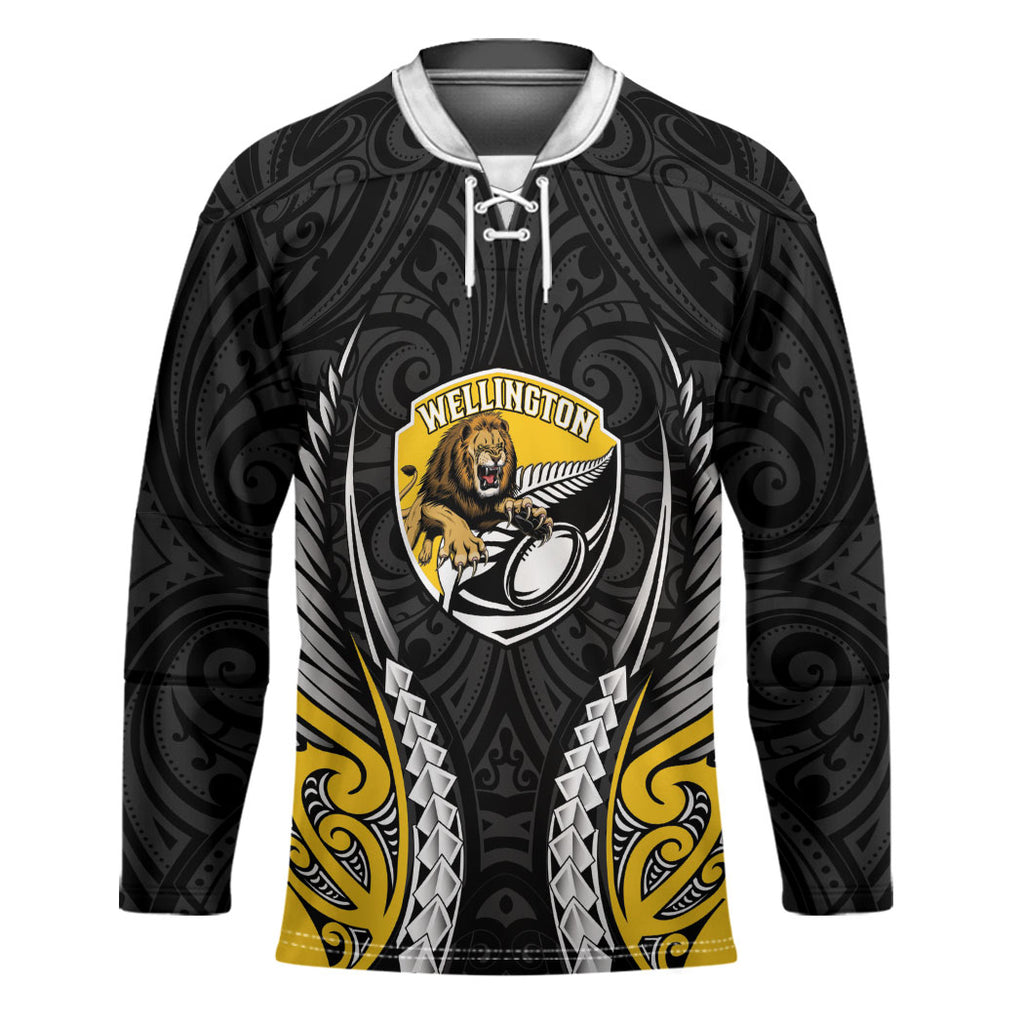Wellington 2026 Rugby Custom Hockey Jersey NZ Maori Silver Fern