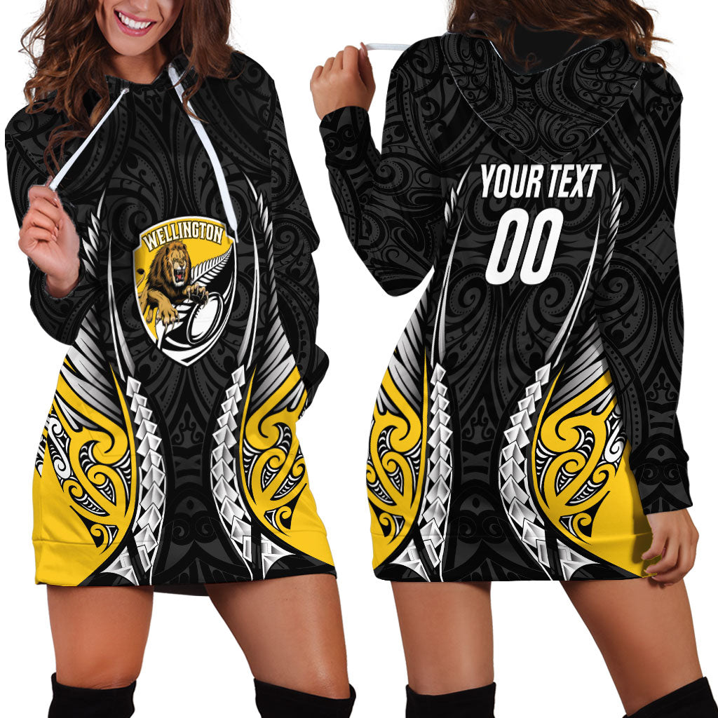 Wellington 2026 Rugby Custom Hoodie Dress NZ Maori Silver Fern