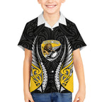 Wellington 2026 Rugby Custom Kid Hawaiian Shirt NZ Maori Silver Fern