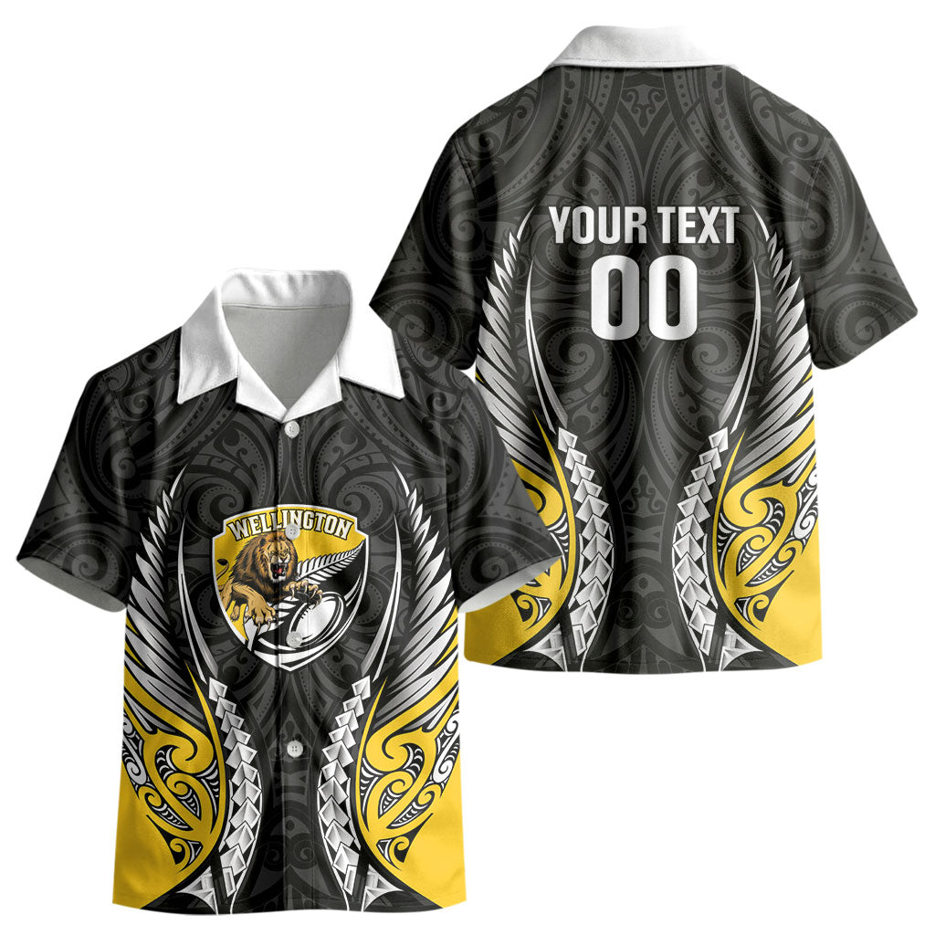 Wellington 2026 Rugby Custom Kid Hawaiian Shirt NZ Maori Silver Fern LT14