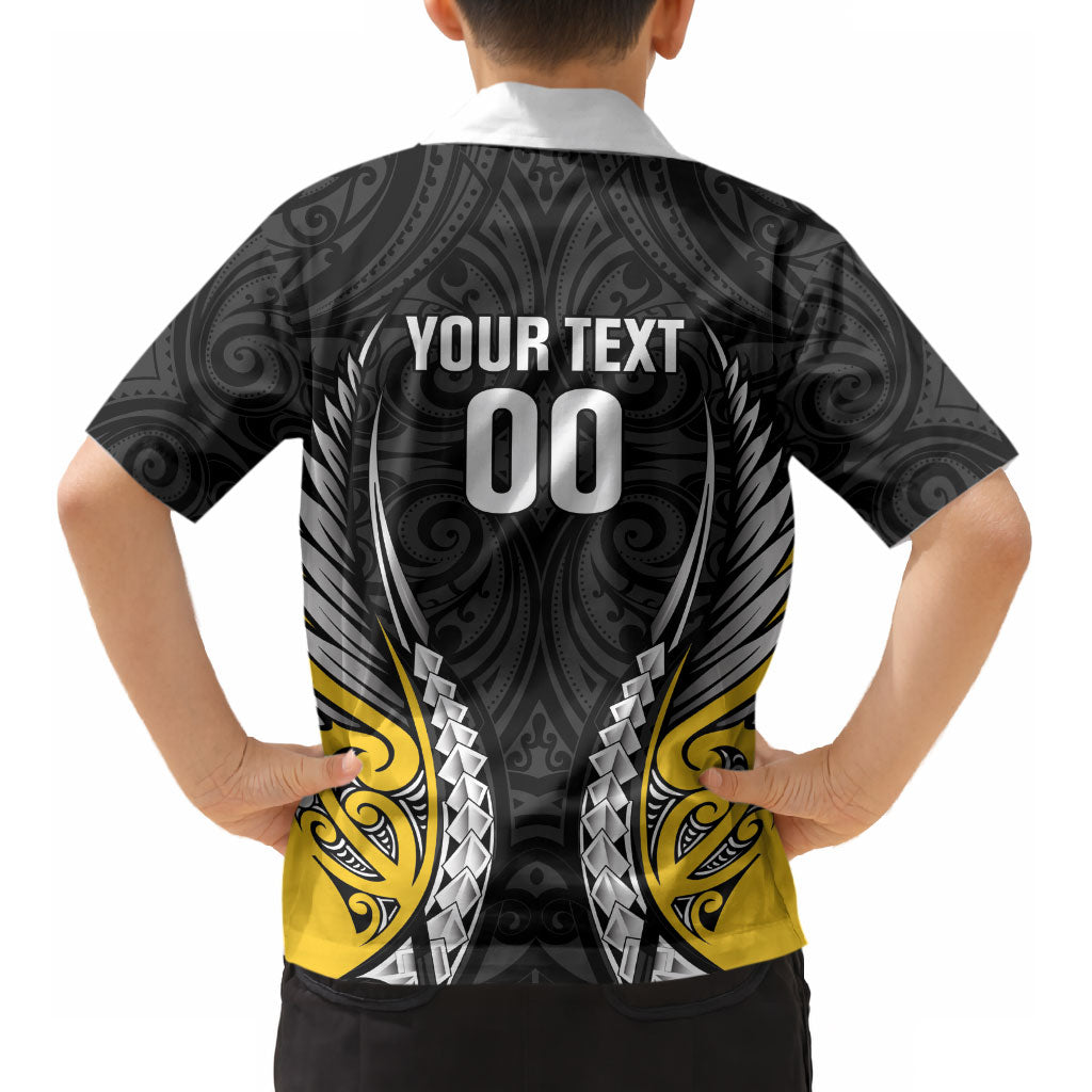 Wellington 2026 Rugby Custom Kid Hawaiian Shirt NZ Maori Silver Fern LT14