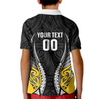 Wellington 2026 Rugby Custom Kid Polo Shirt NZ Maori Silver Fern
