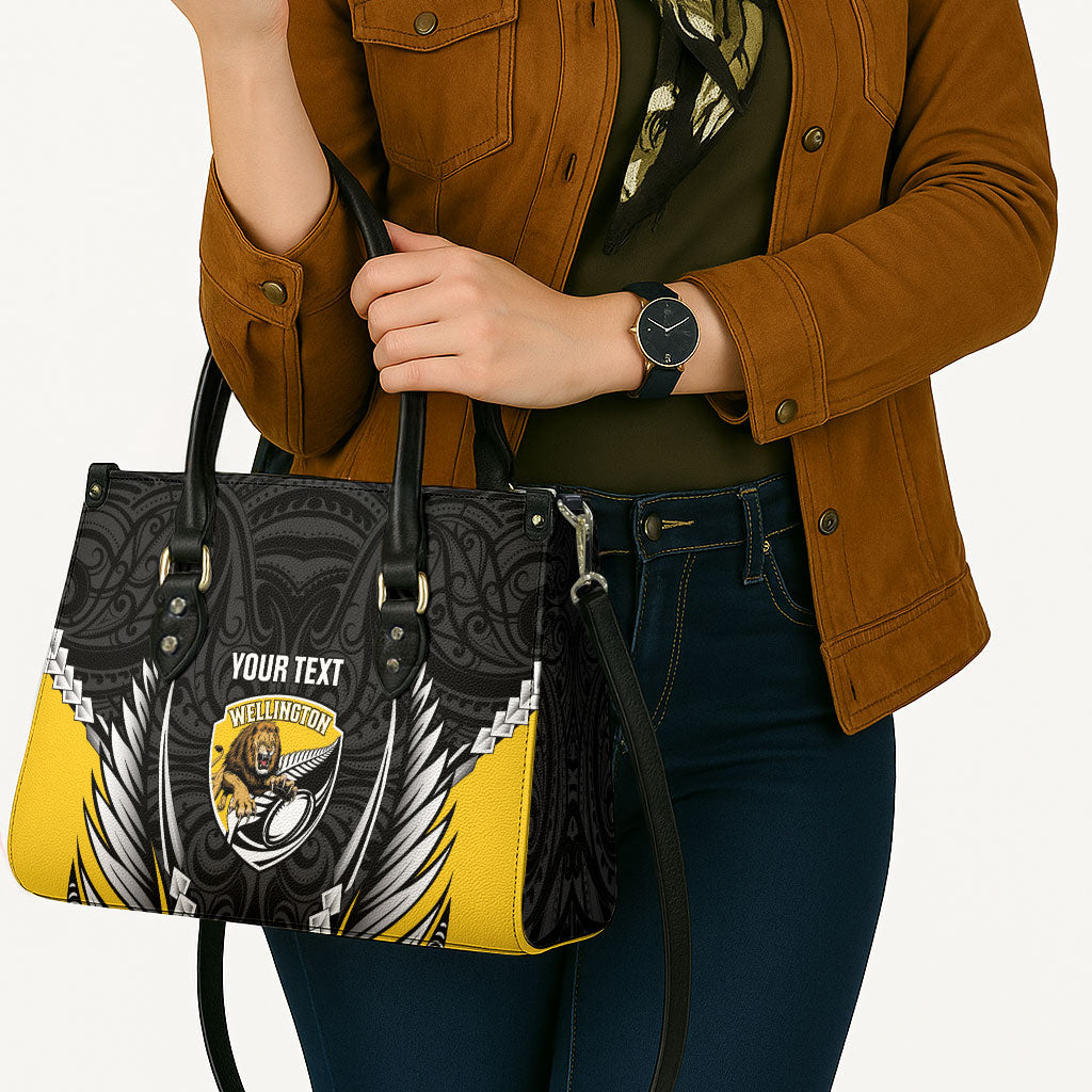 Wellington 2026 Rugby Custom Leather Bag NZ Maori Silver Fern