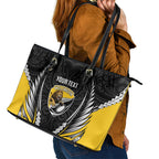 Wellington 2026 Rugby Custom Leather Tote Bag NZ Maori Silver Fern