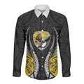 Wellington 2026 Rugby Custom Long Sleeve Button Shirt NZ Maori Silver Fern
