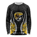 Wellington 2026 Rugby Custom Long Sleeve Shirt NZ Maori Silver Fern