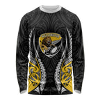 Wellington 2026 Rugby Custom Long Sleeve Shirt NZ Maori Silver Fern
