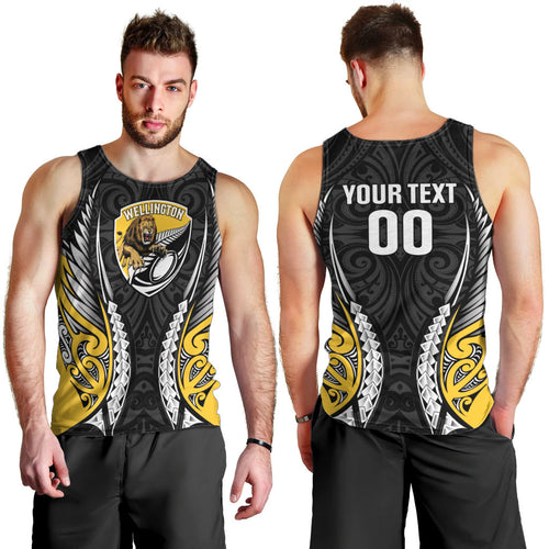 Wellington 2026 Rugby Custom Men Tank Top NZ Maori Silver Fern
