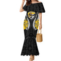 Wellington 2026 Rugby Custom Mermaid Dress NZ Maori Silver Fern