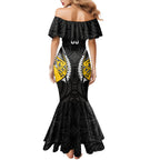 Wellington 2026 Rugby Custom Mermaid Dress NZ Maori Silver Fern