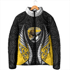 Wellington 2026 Rugby Custom Padded Jacket NZ Maori Silver Fern
