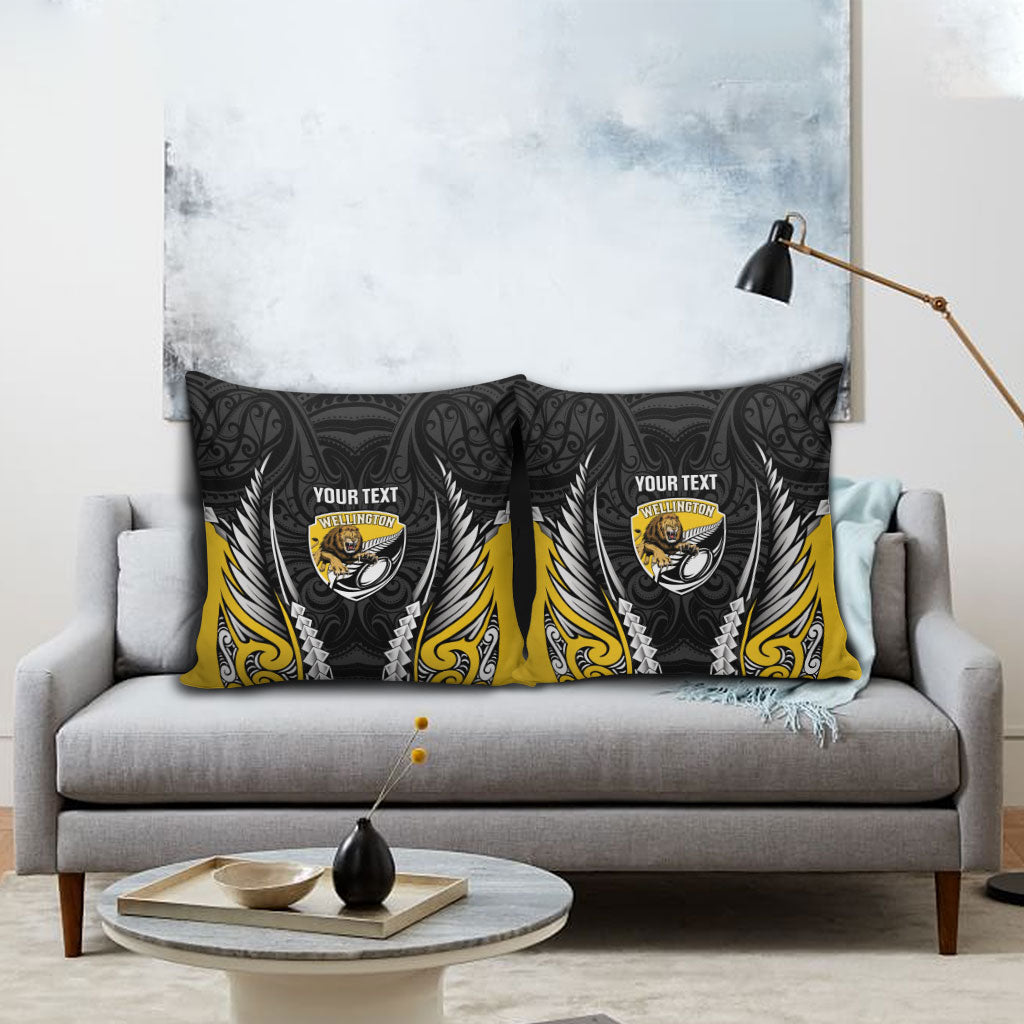 Wellington 2026 Rugby Custom Pillow Cover NZ Maori Silver Fern