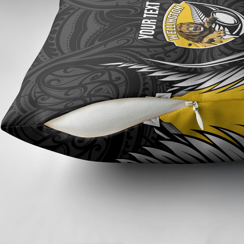 Wellington 2026 Rugby Custom Pillow Cover NZ Maori Silver Fern