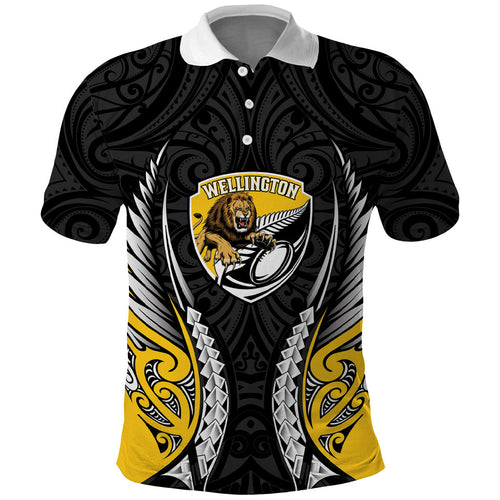 Wellington 2026 Rugby Custom Polo Shirt NZ Maori Silver Fern