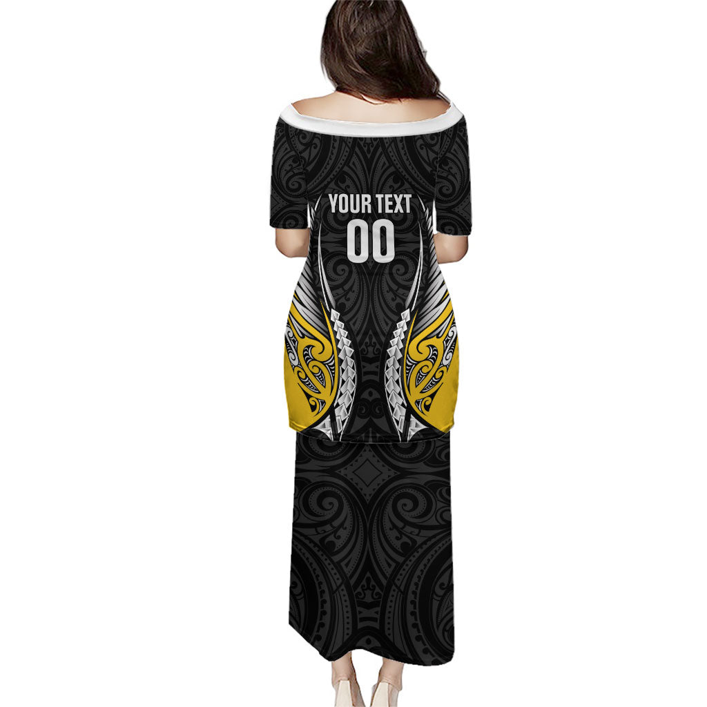 Wellington 2026 Rugby Custom Puletasi NZ Maori Silver Fern