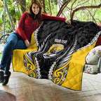 Wellington 2026 Rugby Custom Quilt NZ Maori Silver Fern