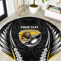 Wellington 2026 Rugby Custom Round Carpet NZ Maori Silver Fern