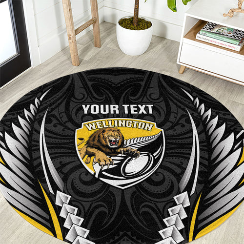 Wellington 2026 Rugby Custom Round Carpet NZ Maori Silver Fern