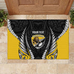 Wellington 2026 Rugby Custom Rubber Doormat NZ Maori Silver Fern