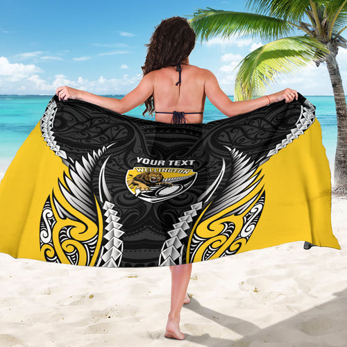 Wellington 2026 Rugby Custom Sarong NZ Maori Silver Fern