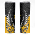 Wellington 2026 Rugby Custom Skinny Tumbler NZ Maori Silver Fern