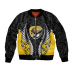 Wellington 2026 Rugby Custom Sleeve Zip Bomber Jacket NZ Maori Silver Fern