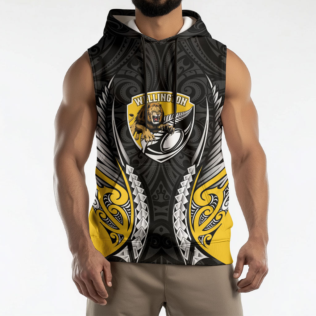 Wellington 2026 Rugby Custom Sleeveless Hoodie NZ Maori Silver Fern