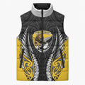 Wellington 2026 Rugby Custom Sleeveless Puffer Jacket NZ Maori Silver Fern