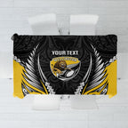 Wellington 2026 Rugby Custom Tablecloth NZ Maori Silver Fern