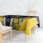 Wellington 2026 Rugby Custom Tablecloth NZ Maori Silver Fern