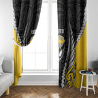 Wellington 2026 Rugby Custom Window Curtain NZ Maori Silver Fern
