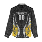 Wellington 2026 Rugby Custom Women Casual Shirt NZ Maori Silver Fern