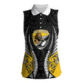 Wellington 2026 Rugby Custom Women Sleeveless Polo Shirt NZ Maori Silver Fern