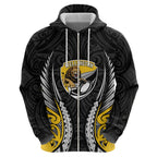 Wellington 2026 Rugby Custom Zip Hoodie NZ Maori Silver Fern