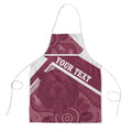 Burleigh Rugby Custom Apron Go Bears Maroon Aboriginal Art - Aussie Hoodie