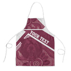 Burleigh Rugby Custom Apron Go Bears Maroon Aboriginal Art - Aussie Hoodie