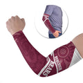 Burleigh Rugby Custom Arm Sleeves Go Bears Maroon Aboriginal Art - Aussie Hoodie