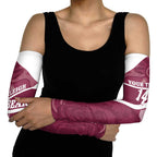 Burleigh Rugby Custom Arm Sleeves Go Bears Maroon Aboriginal Art - Aussie Hoodie