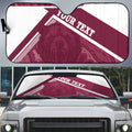 Burleigh Rugby Custom Auto Sun Shade Go Bears Maroon Aboriginal Art - Aussie Hoodie