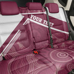 Burleigh Rugby Custom Back Car Seat Cover Go Bears Maroon Aboriginal Art - Aussie Hoodie