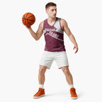 Burleigh Rugby Custom Basketball Jersey Go Bears Maroon Aboriginal Art - Aussie Hoodie