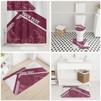 Burleigh Rugby Custom Bathroom Set Go Bears Maroon Aboriginal Art - Aussie Hoodie