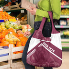 Burleigh Rugby Custom Grocery Bag Go Bears Maroon Aboriginal Art - Aussie Hoodie