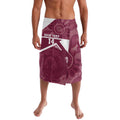 Burleigh Rugby Custom Lavalava Go Bears Maroon Aboriginal Art - Aussie Hoodie