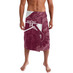 Burleigh Rugby Custom Lavalava Go Bears Maroon Aboriginal Art - Aussie Hoodie
