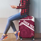 Burleigh Rugby Custom Luggage Cover Go Bears Maroon Aboriginal Art - Aussie Hoodie