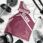 Burleigh Rugby Custom Men Tank Top Go Bears Maroon Aboriginal Art - Aussie Hoodie