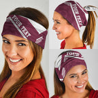 Burleigh Rugby Custom Neck Gaiter Go Bears Maroon Aboriginal Art - Aussie Hoodie