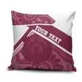 Burleigh Rugby Custom Pillow Cover Go Bears Maroon Aboriginal Art - Aussie Hoodie