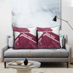 Burleigh Rugby Custom Pillow Cover Go Bears Maroon Aboriginal Art - Aussie Hoodie
